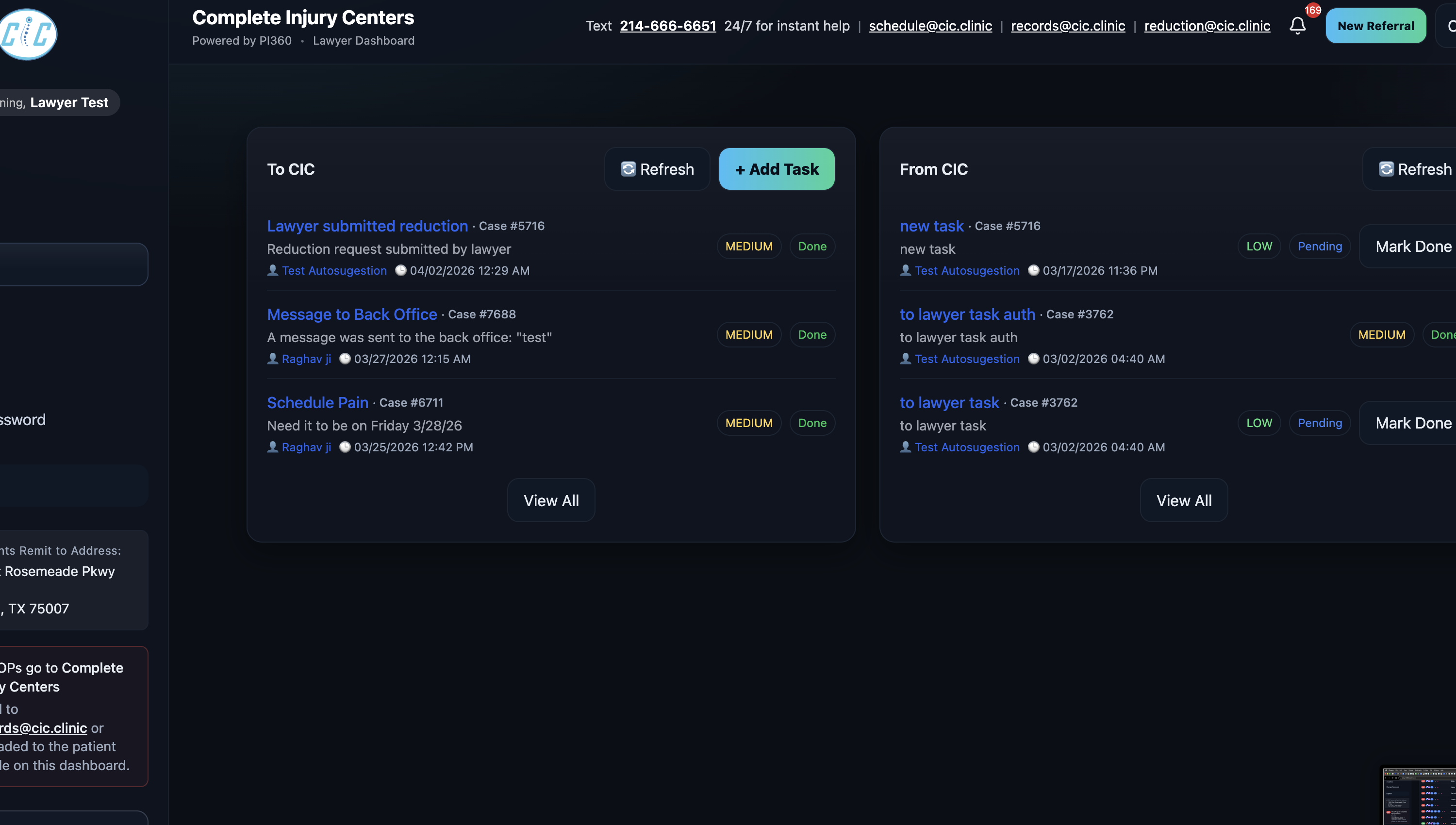 Synthetic Care Axis tasks